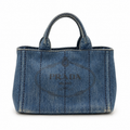 Prada Canapa Denim Tote Bag