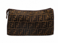 Fendi Zucca Canvas Zip Pouch / Clutch