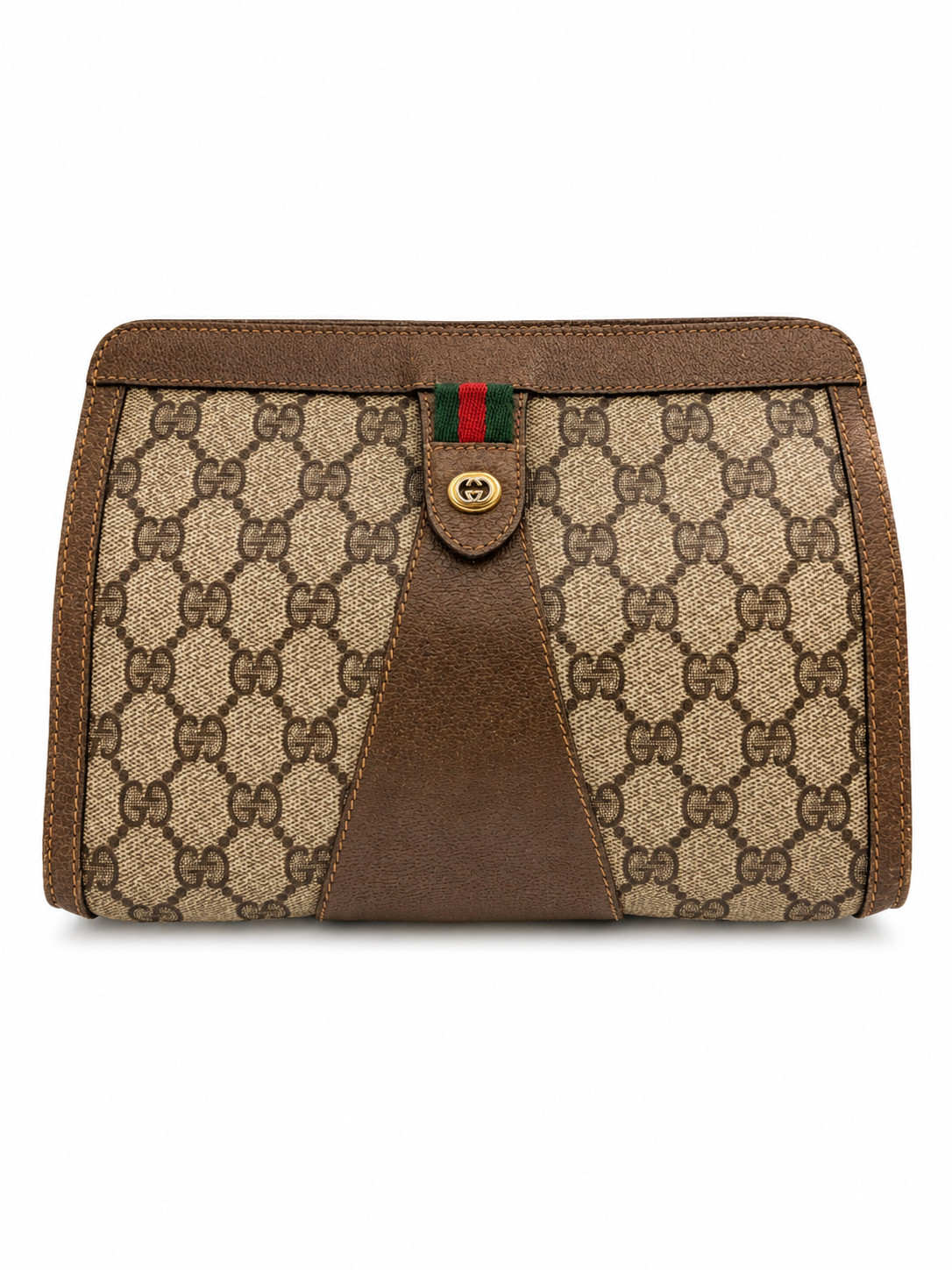Gucci GG Supreme Web Clutch / Cosmetic Case