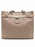 Salvatore Ferragamo Gancini Jacquard Tote