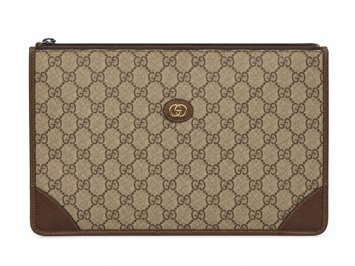 Gucci GG Supreme Monogram Clutch / Portfolio Bag