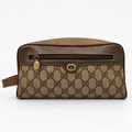 Gucci GG Supreme Monogram Cosmetic Travel Pouch