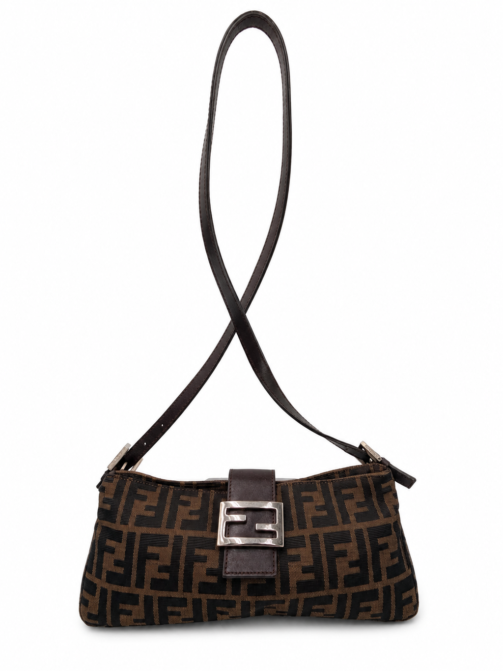 Fendi Zucca Baguette Shoulder Bag