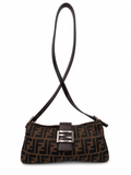 Fendi Zucca Baguette Shoulder Bag