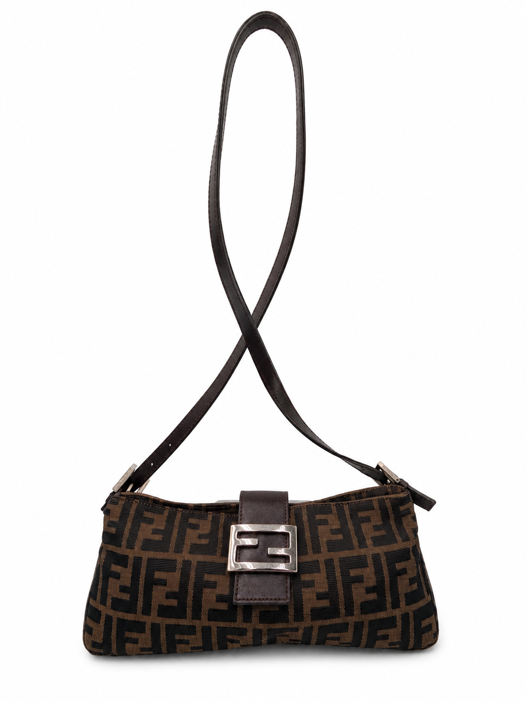 Fendi Zucca Baguette Shoulder Bag