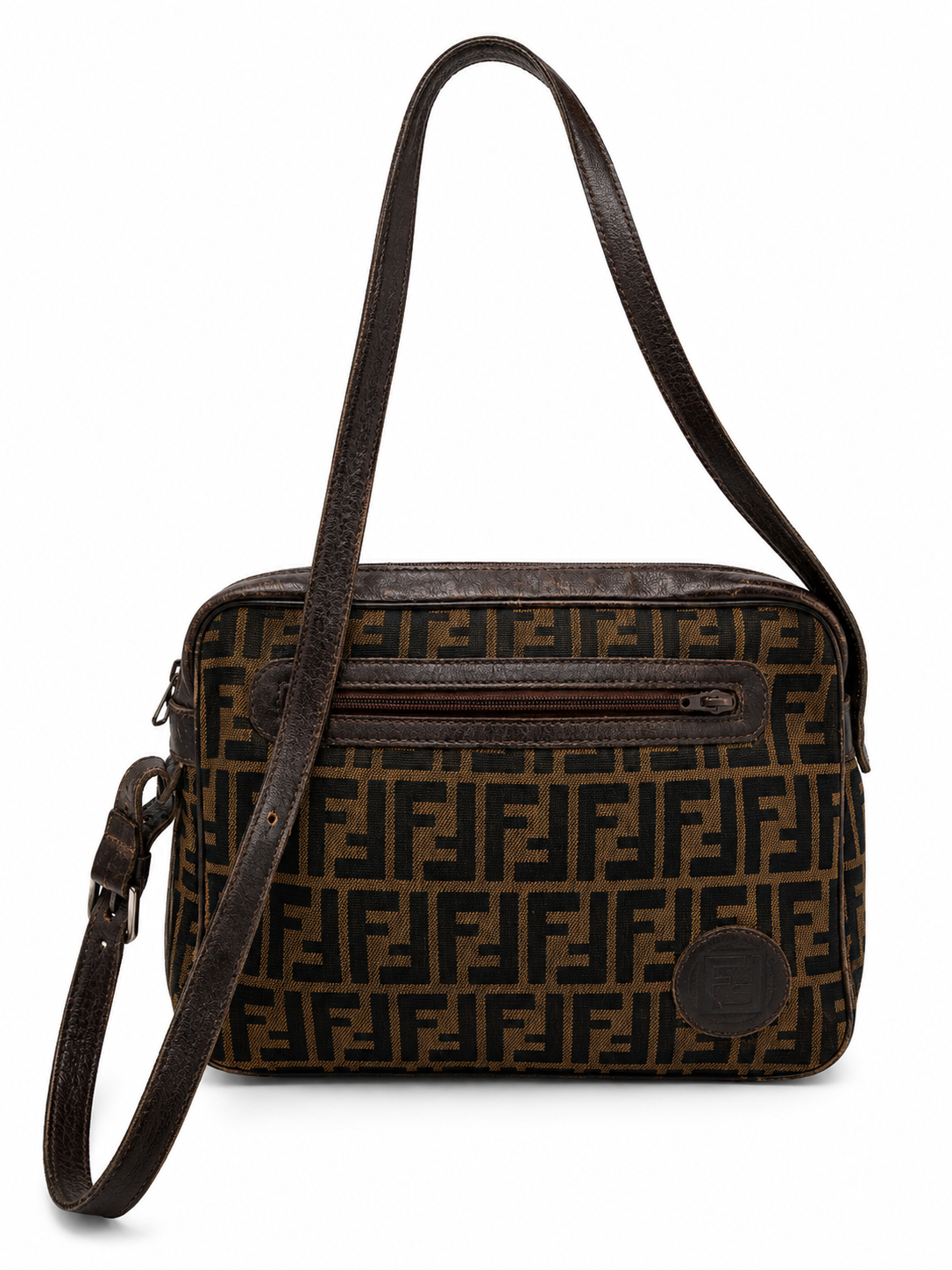 Fendi Zucca Crossbody/ Shoulder Bag