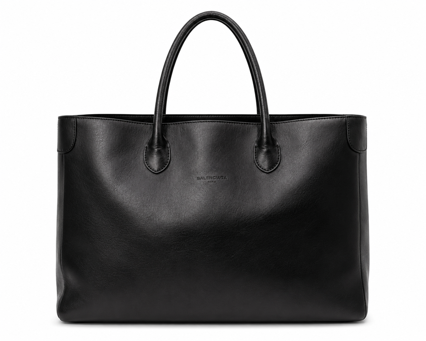 Balenciaga Black Leather Tote Bag