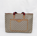 Gucci Plus GG Supreme Web Tote/ Travel Bag