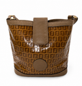 Fendi FF Zucca Patent Bucket Shoulder Bag