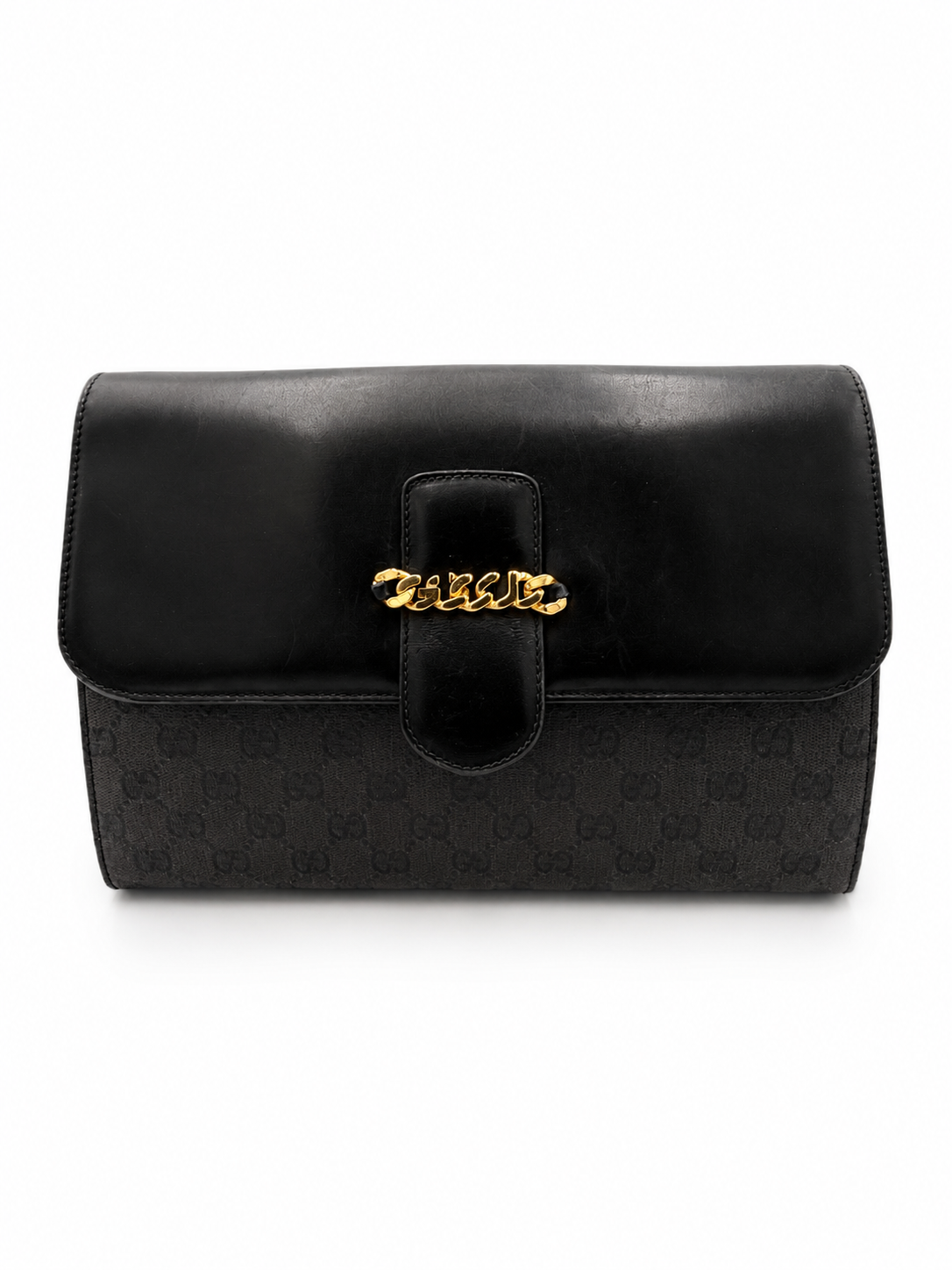 Gucci GG Canvas Chain Clutch