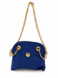Fendi Royal Blue Chain Shoulder Bag