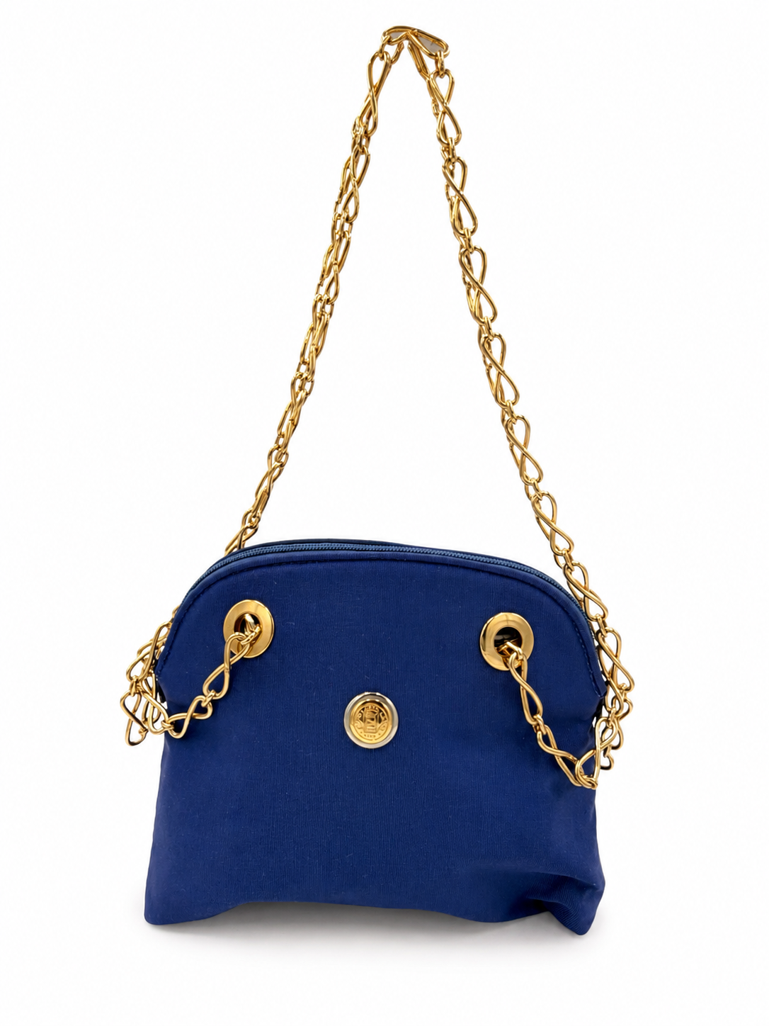 Fendi Royal Blue Chain Shoulder Bag