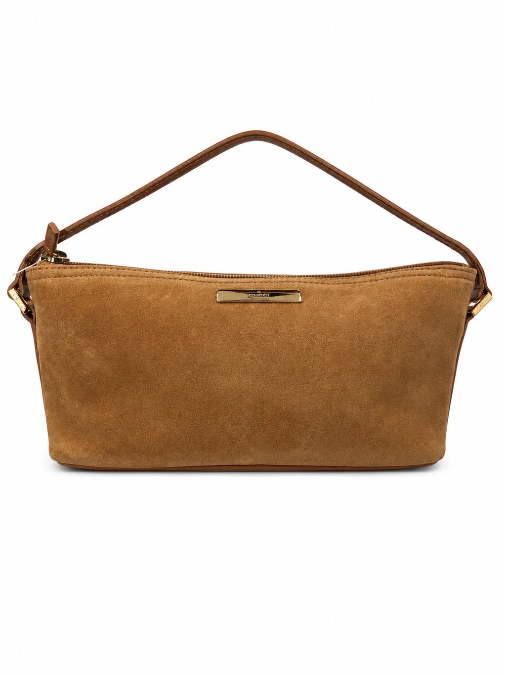 Gucci Mini Pochette Shoulder Bag - Camel Suede