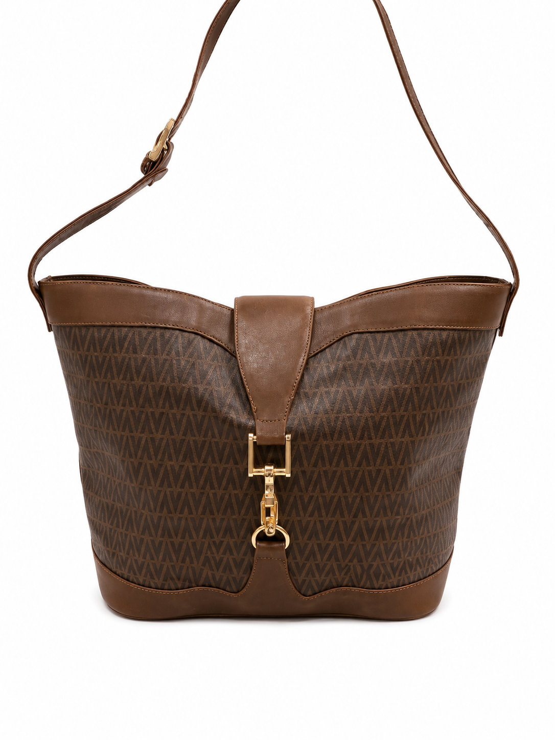 Valentino Monogram Bucket Shoulder Bag with Dust Bag