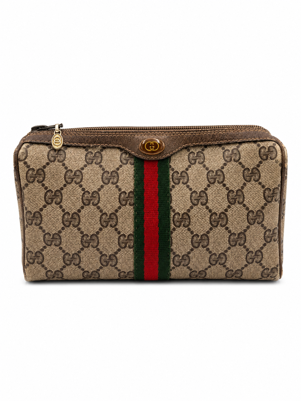 Gucci GG Supreme Web Cosmetic Pouch / Toiletry Case
