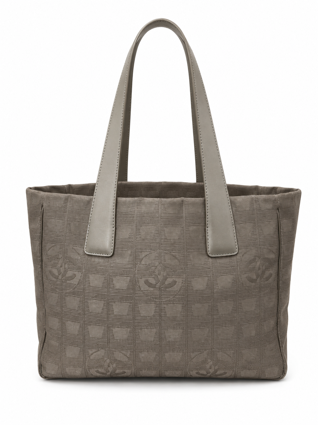 Chanel Silver Travel Line CC Tote Bag