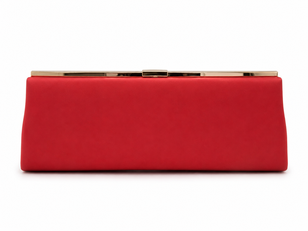 Jimmy Choo Pink Leather Frame Clutch