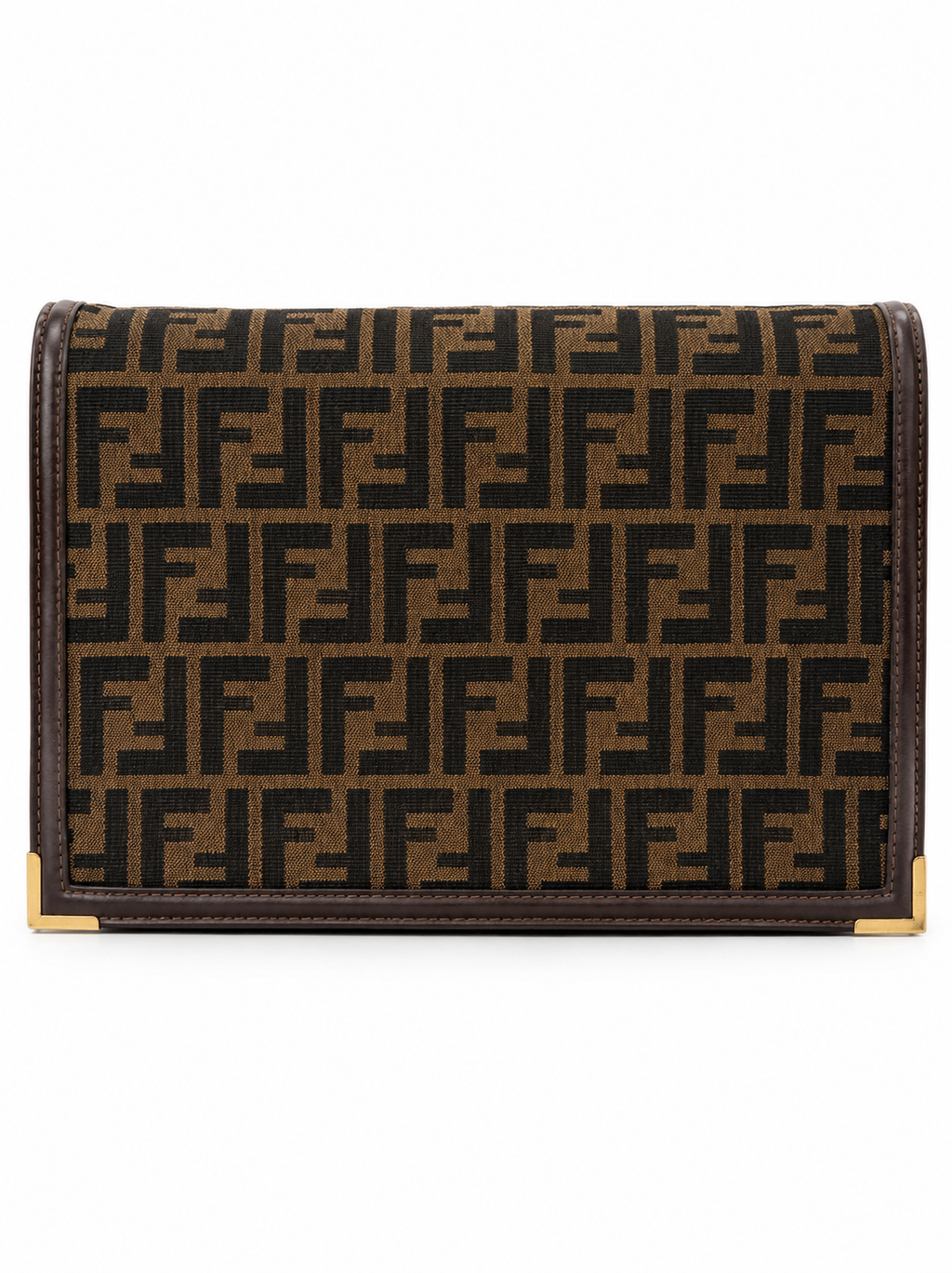 Fendi Zucca Monogram Convertible Oversized Clutch