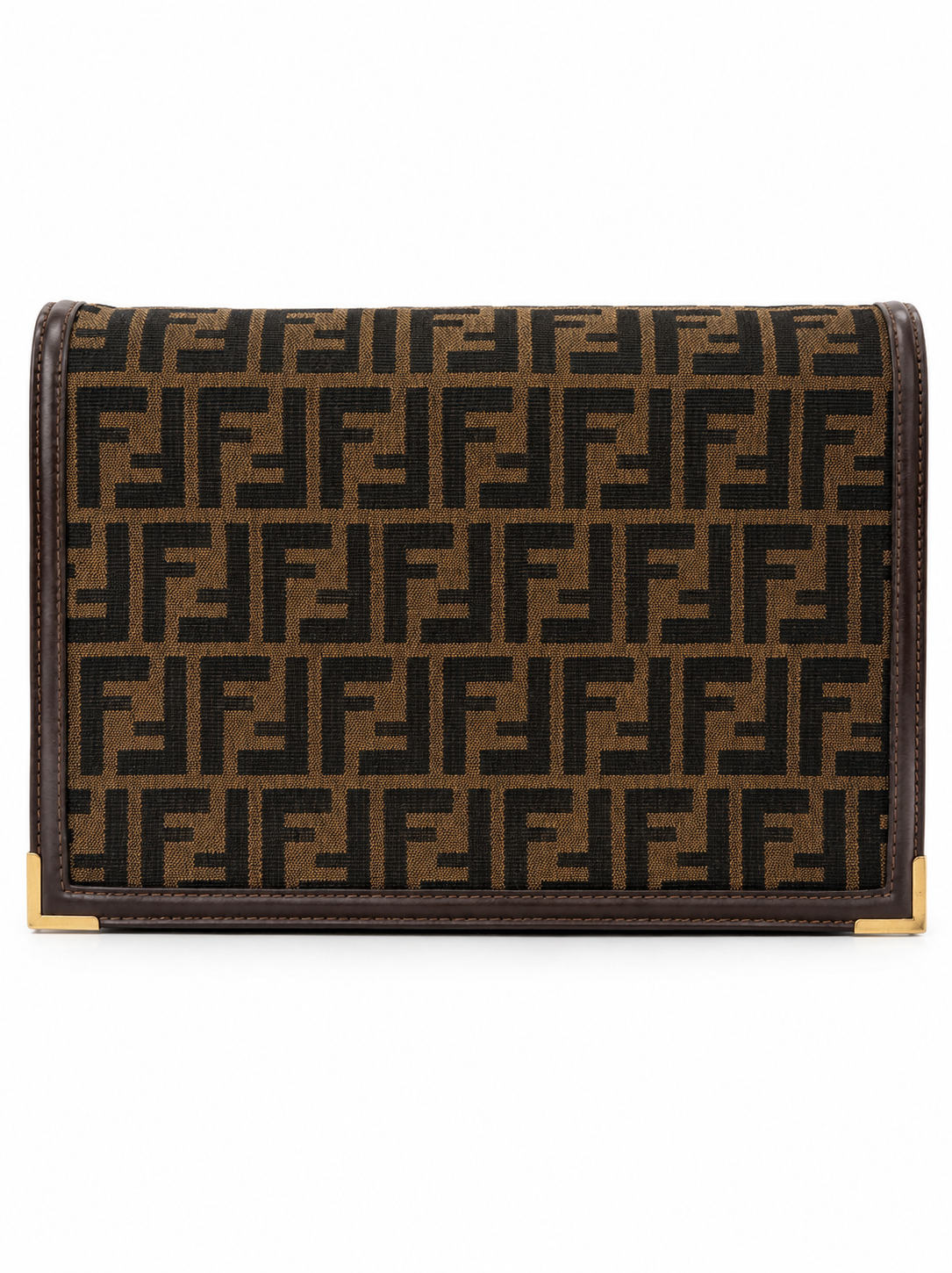 Fendi Zucca Monogram Convertible Oversized Clutch