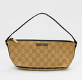 Gucci GG Canvas Mini Pochette Shoulder Bag - Brown