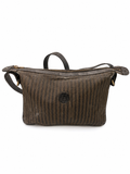 Fendi Pequin Striped Messenger Crossbody Bag