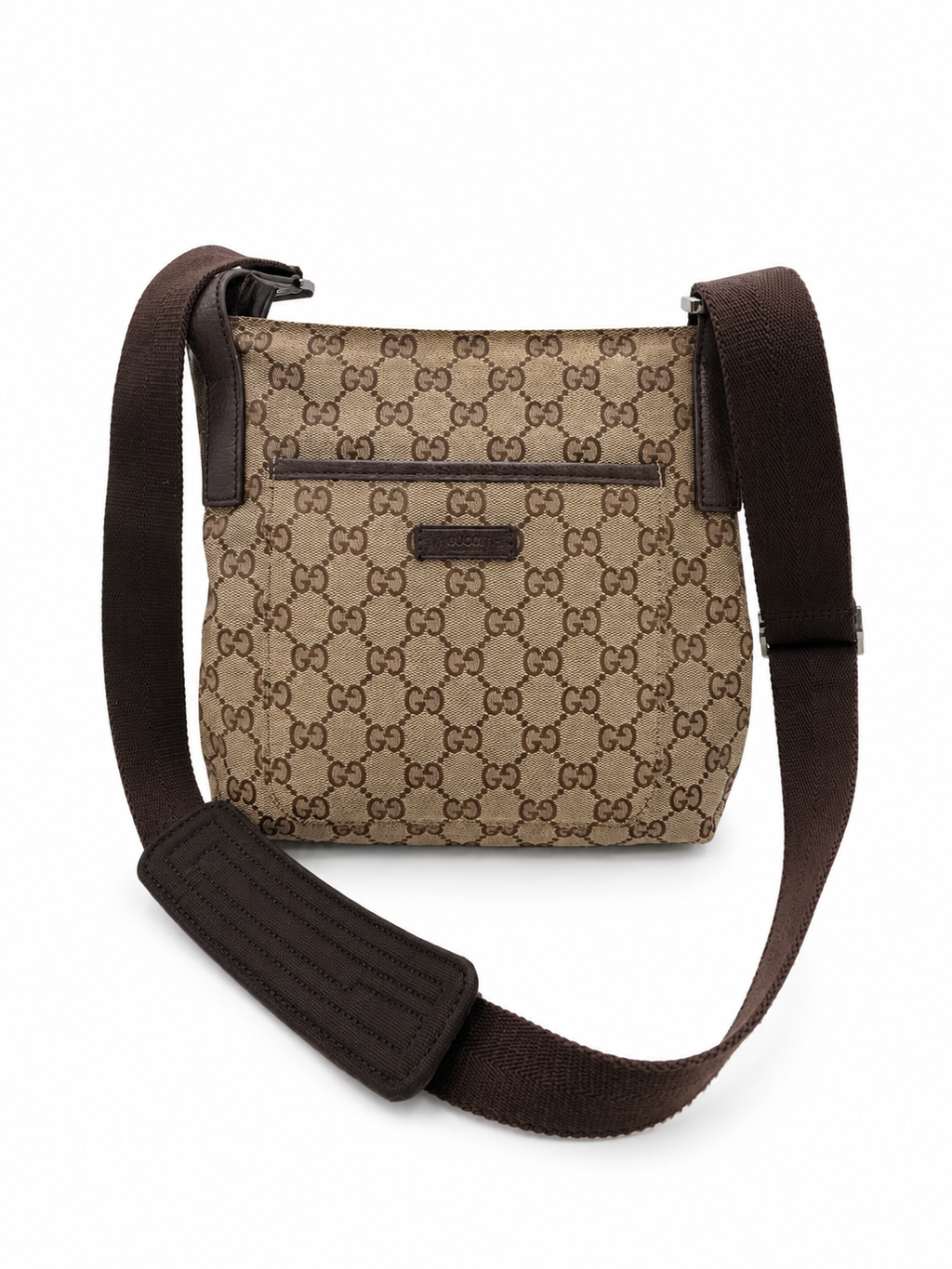 Gucci GG Canvas Messenger Crossbody Bag