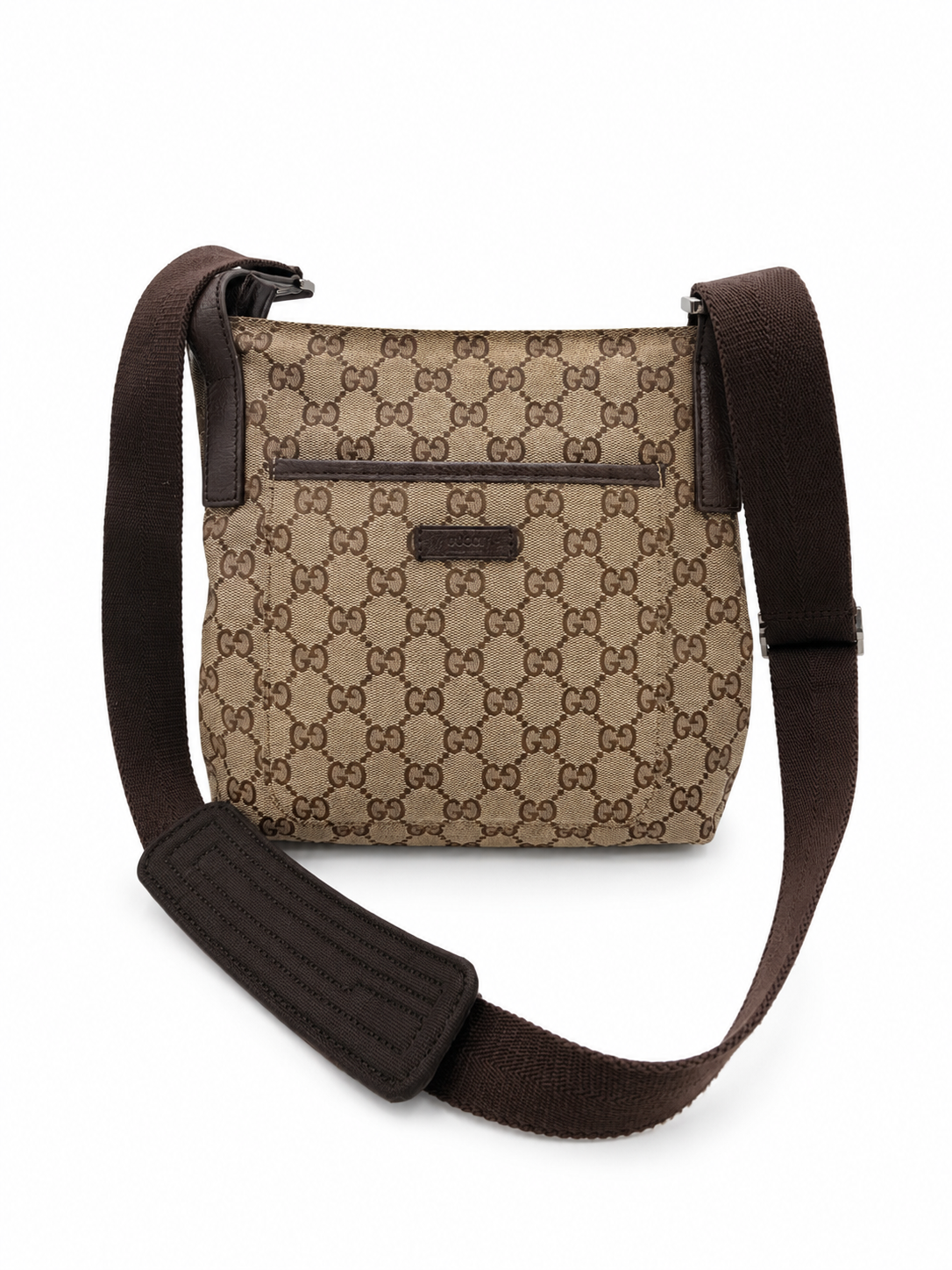 Gucci GG Canvas Messenger Crossbody Bag