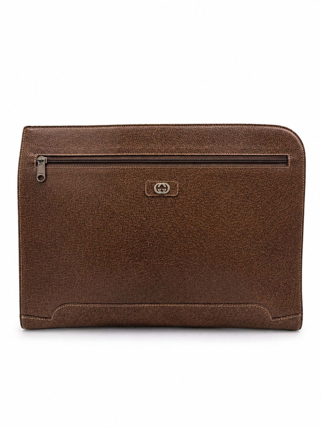 Gucci XL Leather Document Carrier / Oversized Clutch