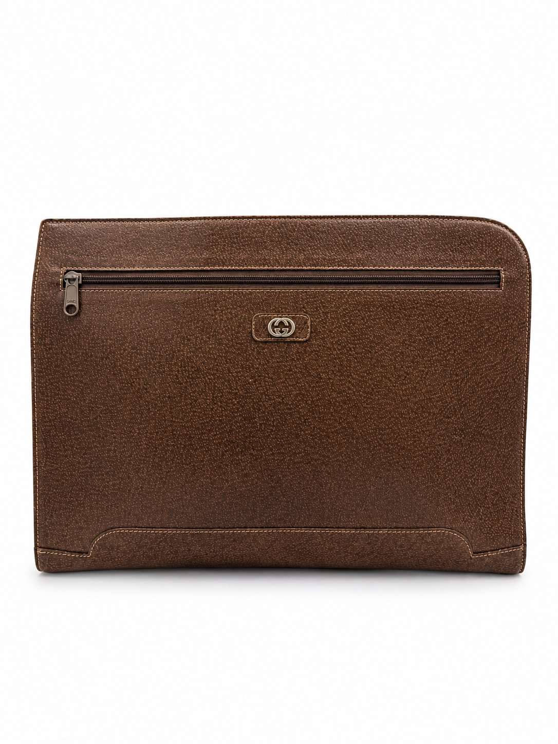 Gucci XL Leather Document Carrier / Oversized Clutch
