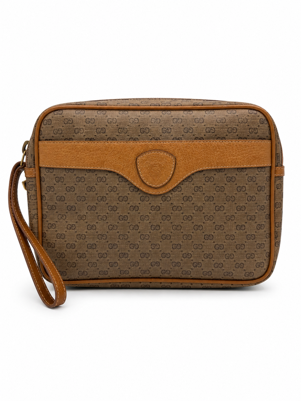 Gucci Monogram Clutch / Wristlet Pouch