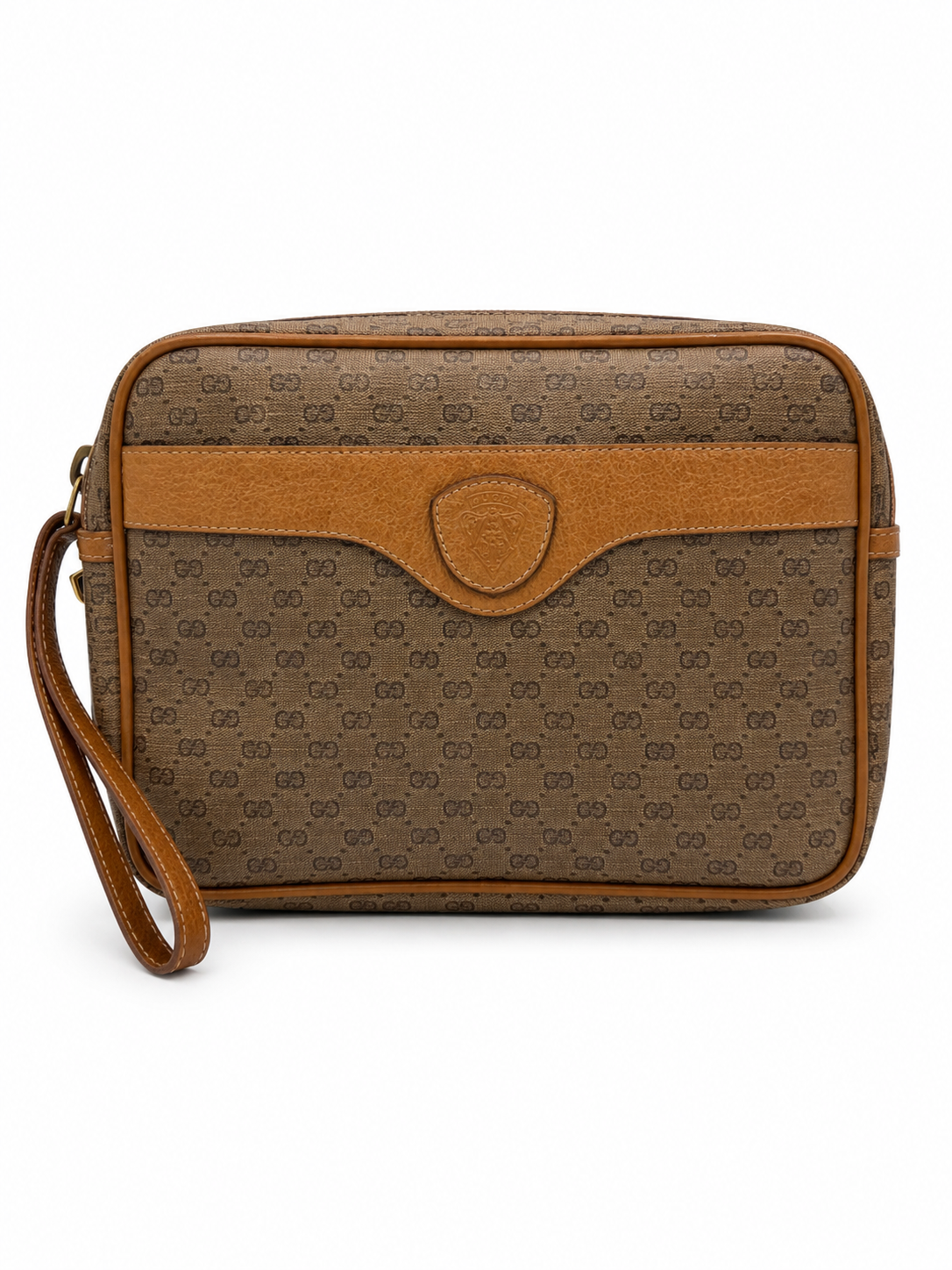 Gucci Monogram Clutch / Wristlet Pouch