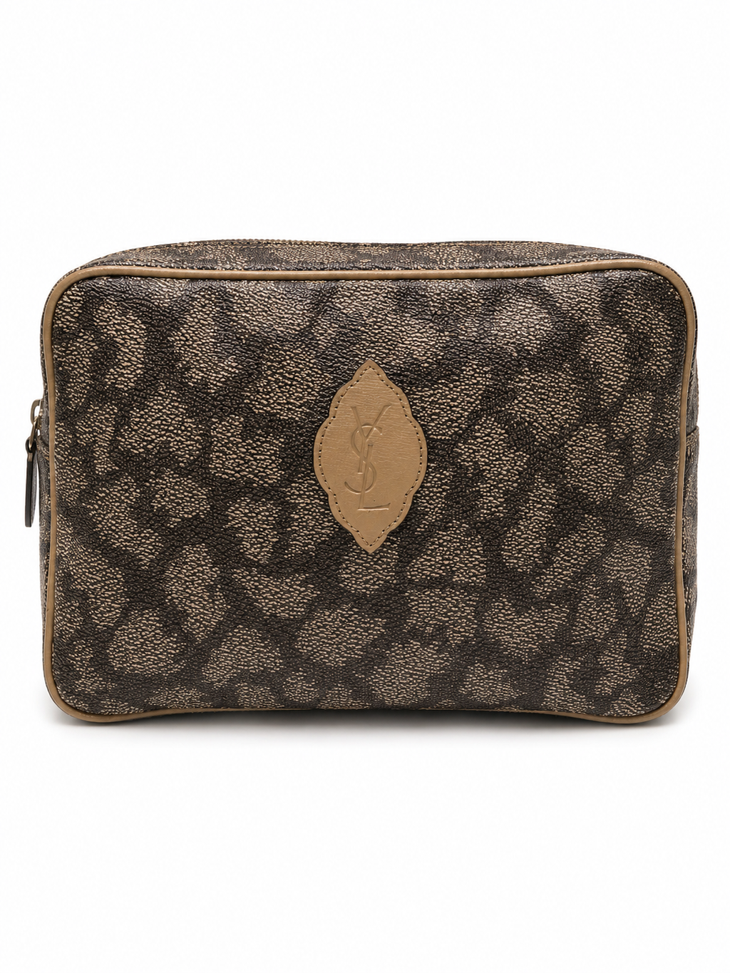Yves Saint Laurent Monogram Cosmetic Pouch / Clutch