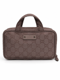 Gucci GG Nylon Cosmetic Train Case / Mini Bag (Purple)