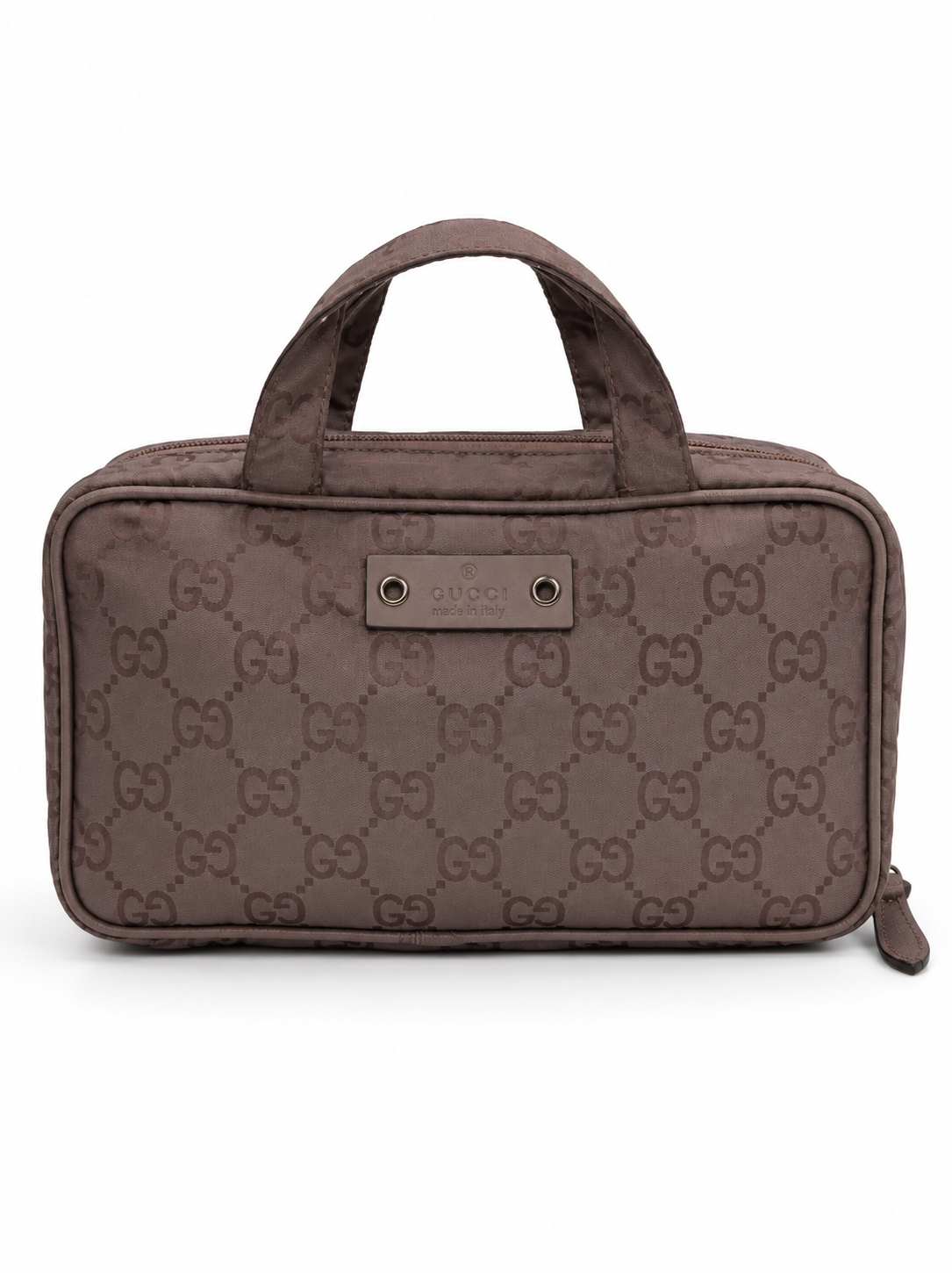 Gucci GG Nylon Cosmetic Train Case / Mini Bag (Purple)