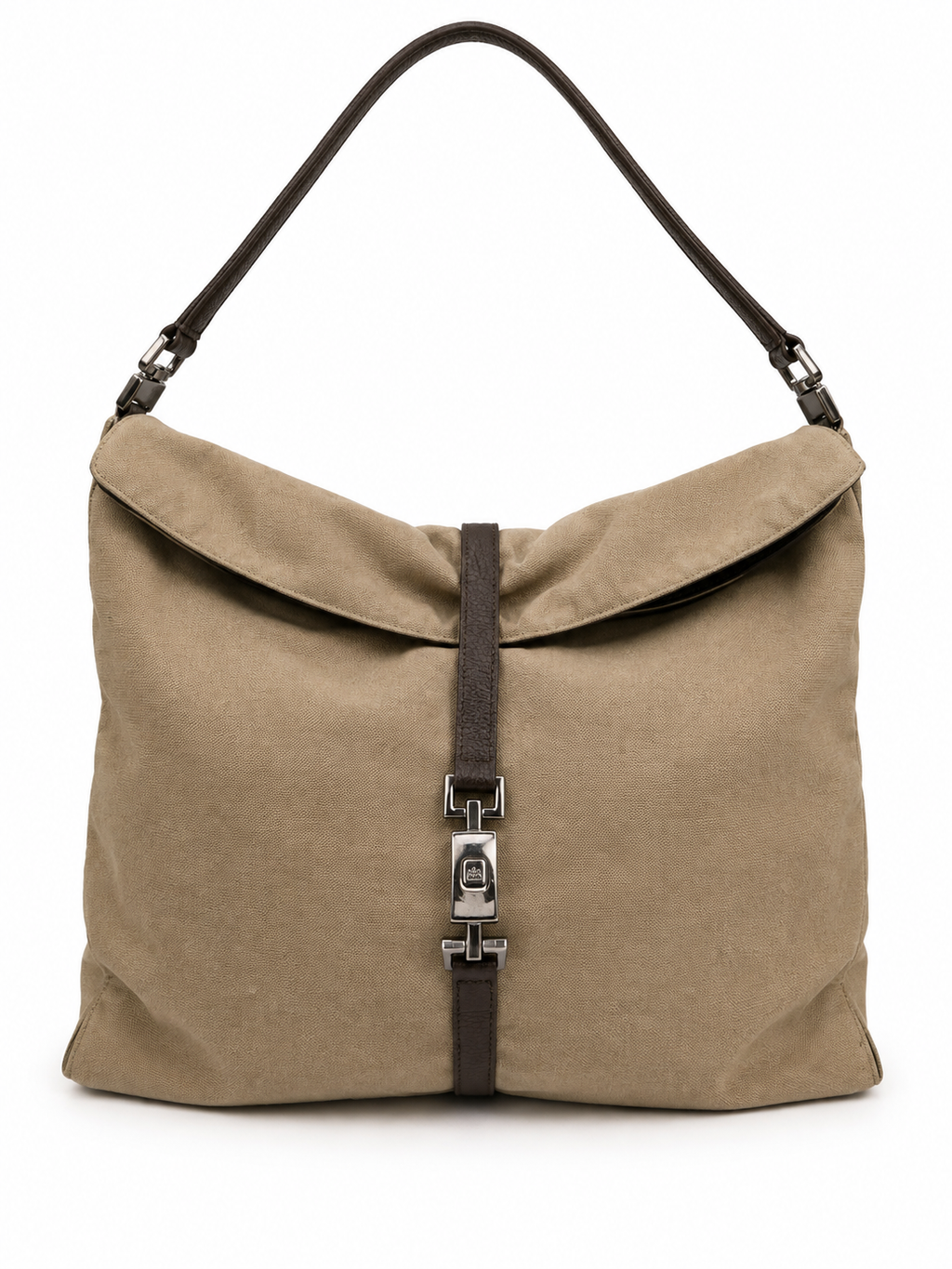Gucci Jackie Canvas Hobo Shoulder Bag