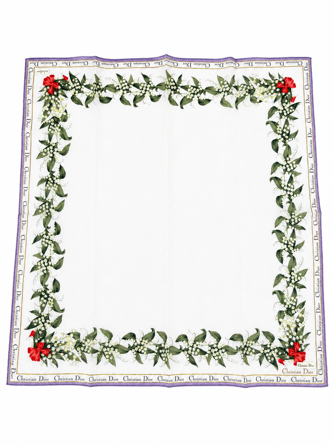 Christian Dior Floral Scarf – With Tags