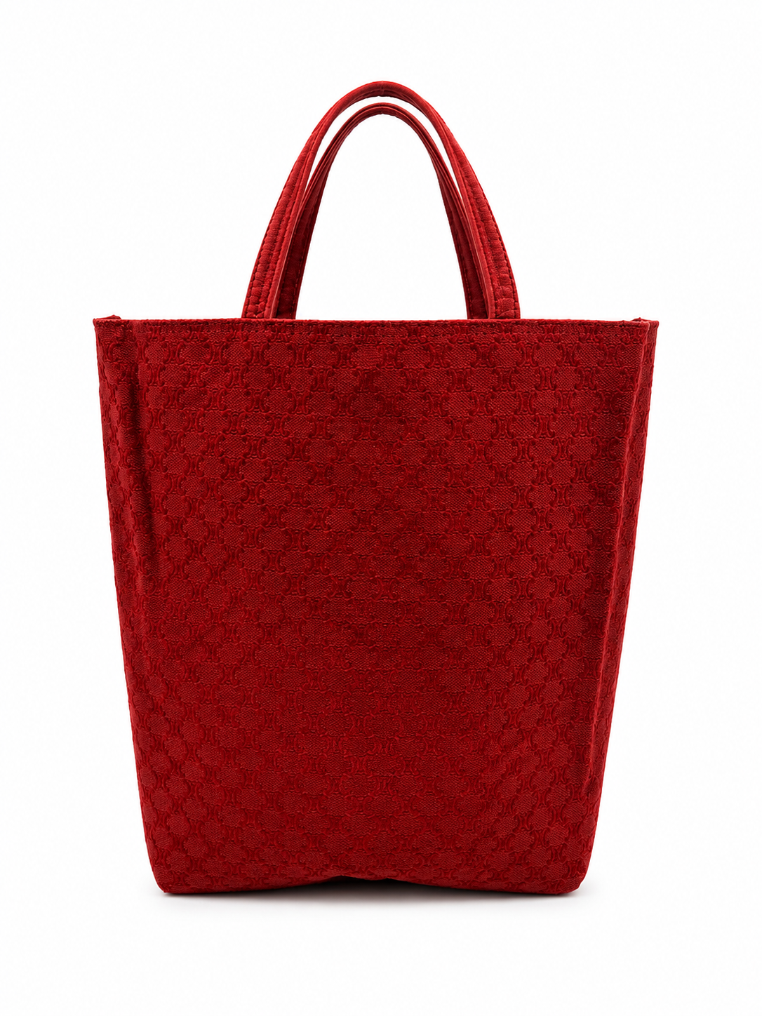 Celine Macadam Mini Tote Bag – Burgundy Red