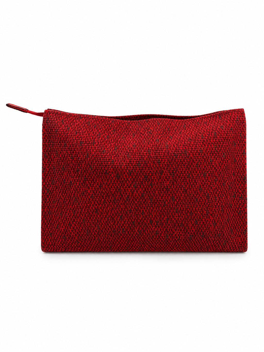 Yves Saint Laurent YSL Red Woven Clutch