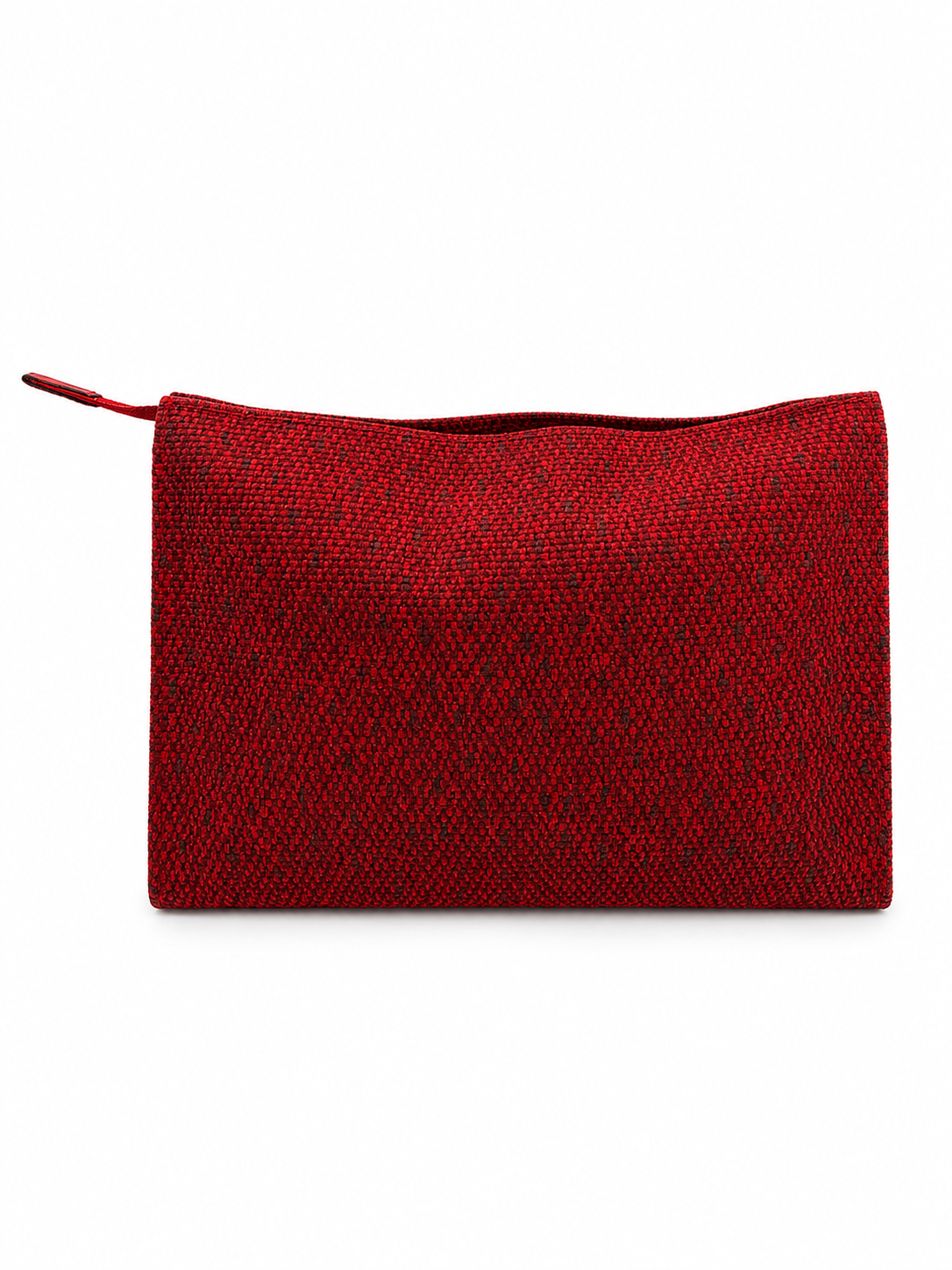 Yves Saint Laurent YSL Red Woven Clutch