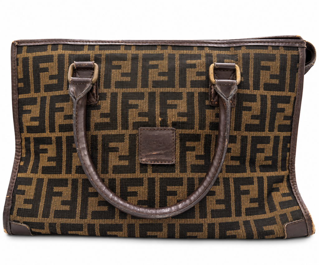 Fendi Zucca Monogram Tote Bag – Brown