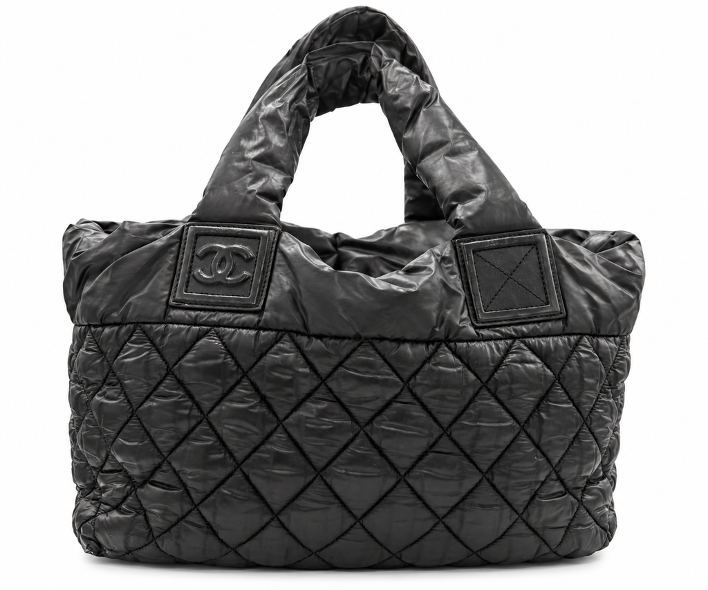 Chanel Coco Cocoon Quilted Nylon Tote – Black