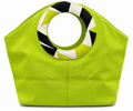 Emilio Pucci Lime Green Canvas Tote Bag