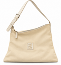 Fendi Vintage FF Logo Shoulder Bag – Ivory