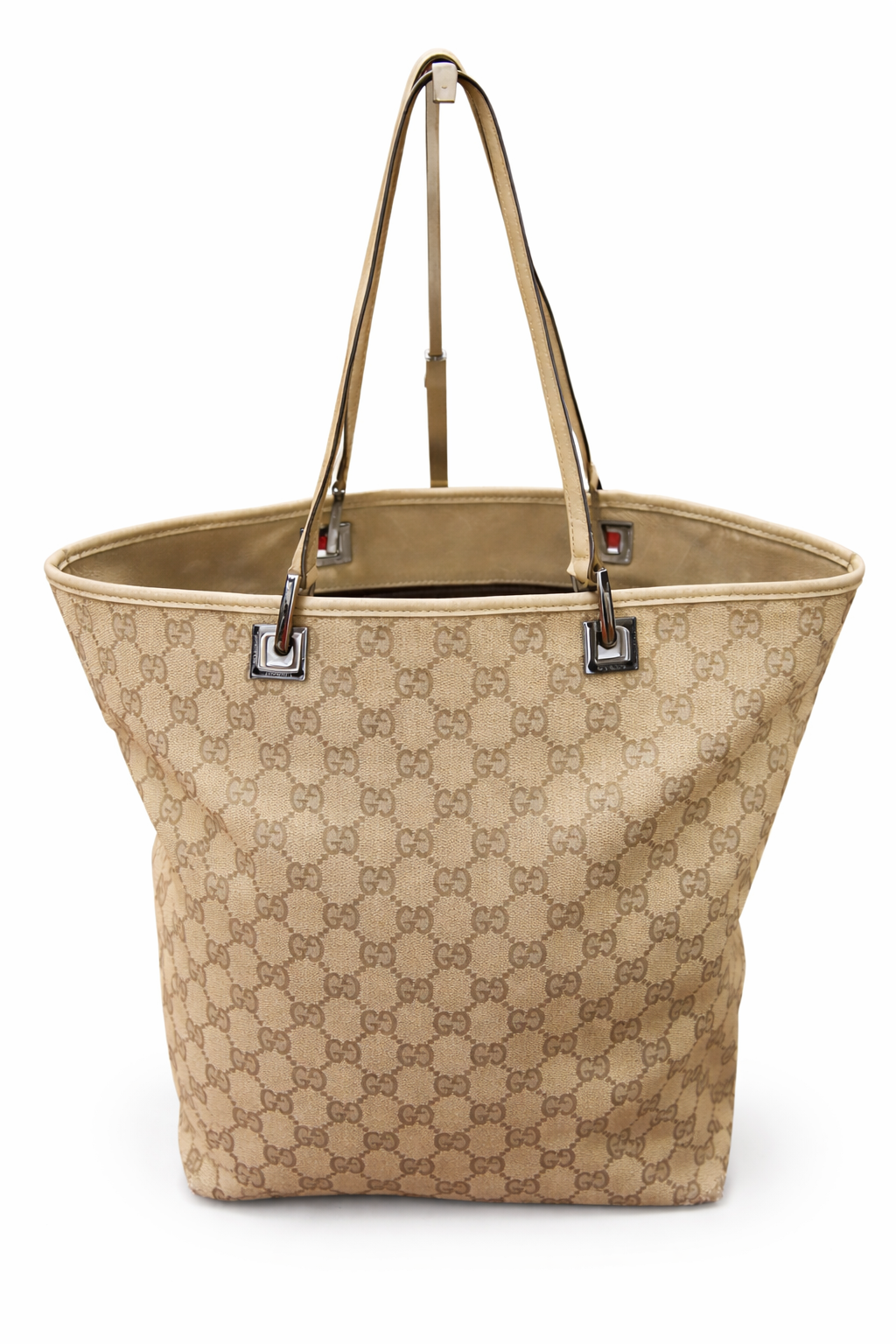 Gucci GG Canvas Tote (Beige/Brown)