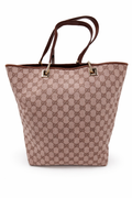 Gucci GG Canvas Tote (Brown)