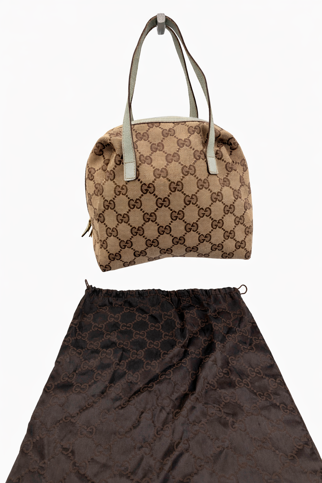 Gucci GG Canvas Mini Boston Bag (with Dustbag)