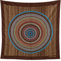 Christian Dior Silk Scarf – Brown Multicolor Geometric CD Print