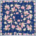 Christian Dior Floral CD Scarf – Blue & Pink