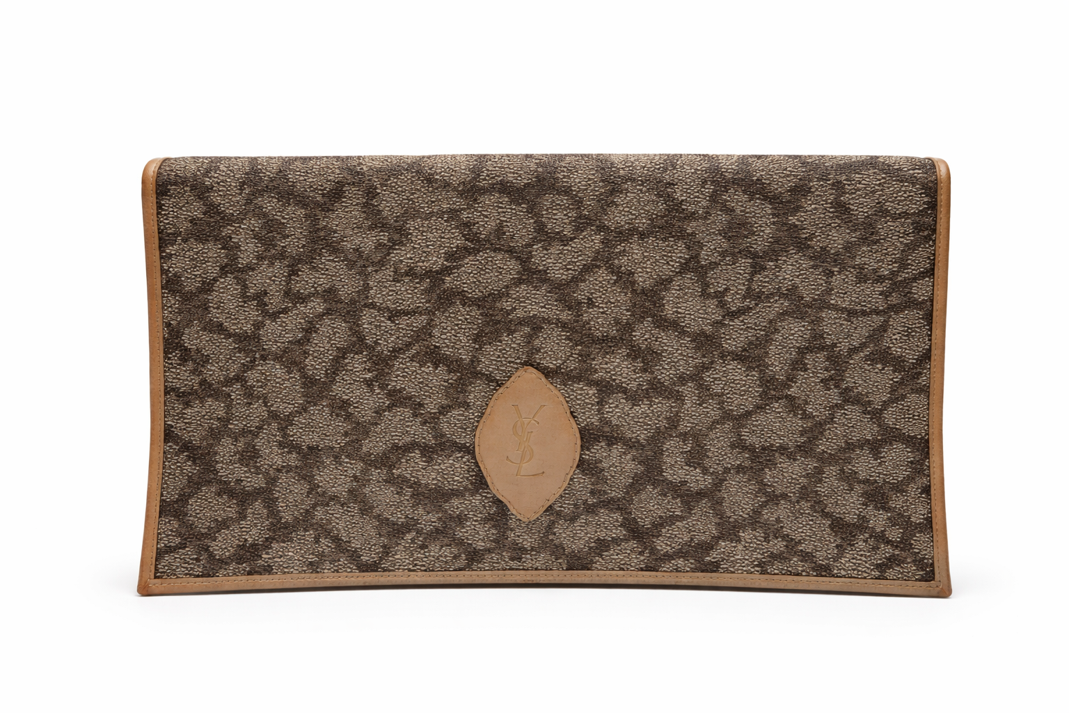 Yves Saint Laurent Monogram Canvas Clutch