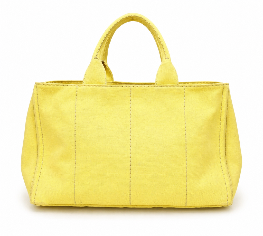 Prada Canapa Yellow Tote Bag (Large)